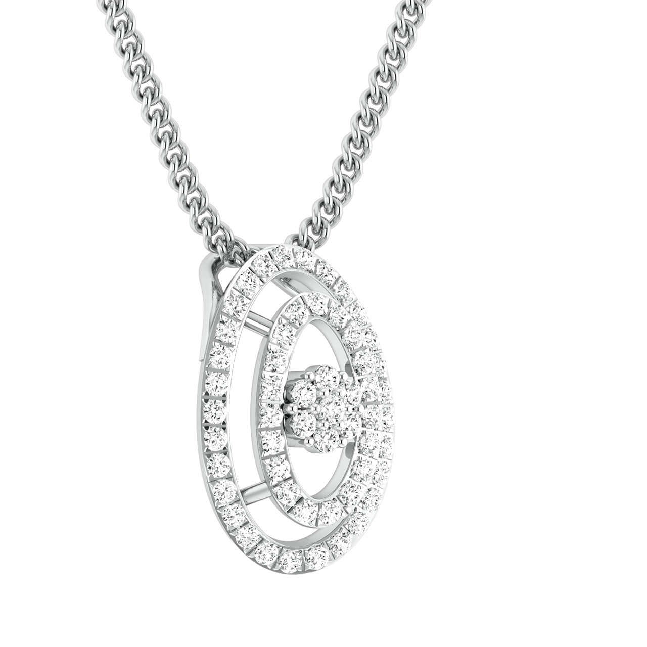 Erin Round Diamond Office Wear Pendant